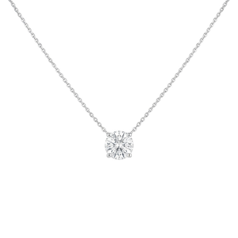 Collier diamant 1.11 carat or blanc 3.43g Comme neuf -  reconditionné disponible sur Gemme Les Bijoux